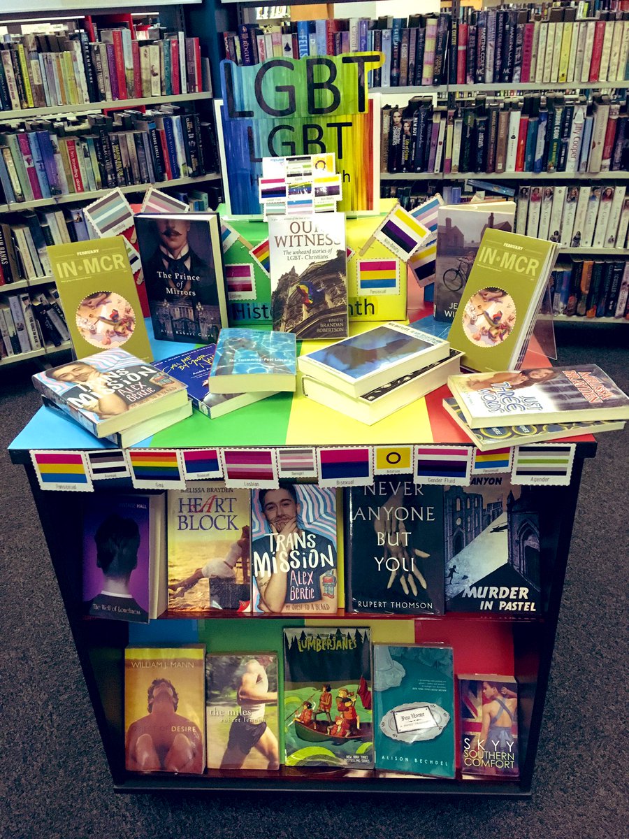 PaulaCarley's tweet image. Another feast for your eyes and pleasure! LGBT History Month books at #GortonLibrary @MancLibraries @MCCGortonAHey