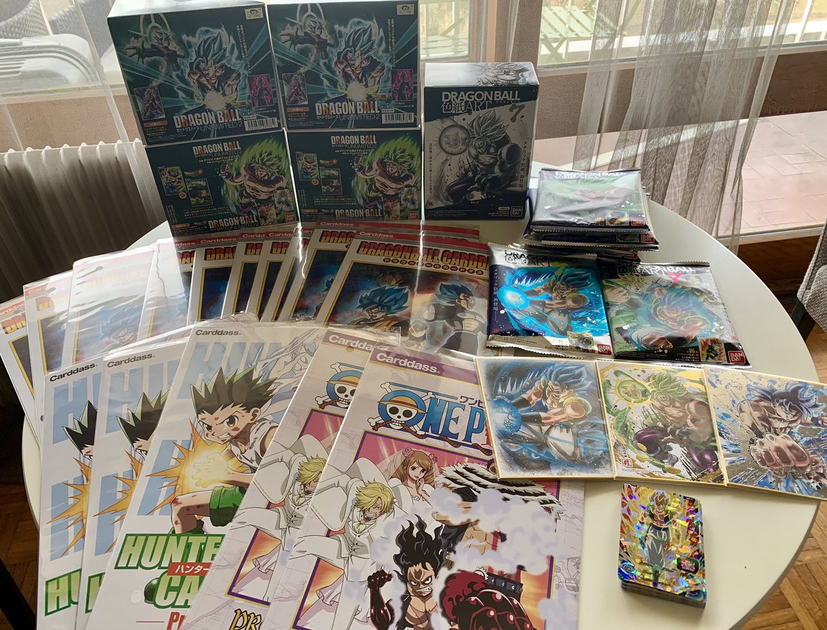 Otakhearts's tweet image. Hello a tous !! 
Petit #arrivage avec pas mal de choses !! Notamment feuillet #cardass #DragonBallSuperBroly #SDBH #Shikishi #UM4 #UM6 en #SuperDragonBallHeroes 
Mise à jour sur le site ce week-end !! 
#DBZ #otakhearts #Broly #Gogeta