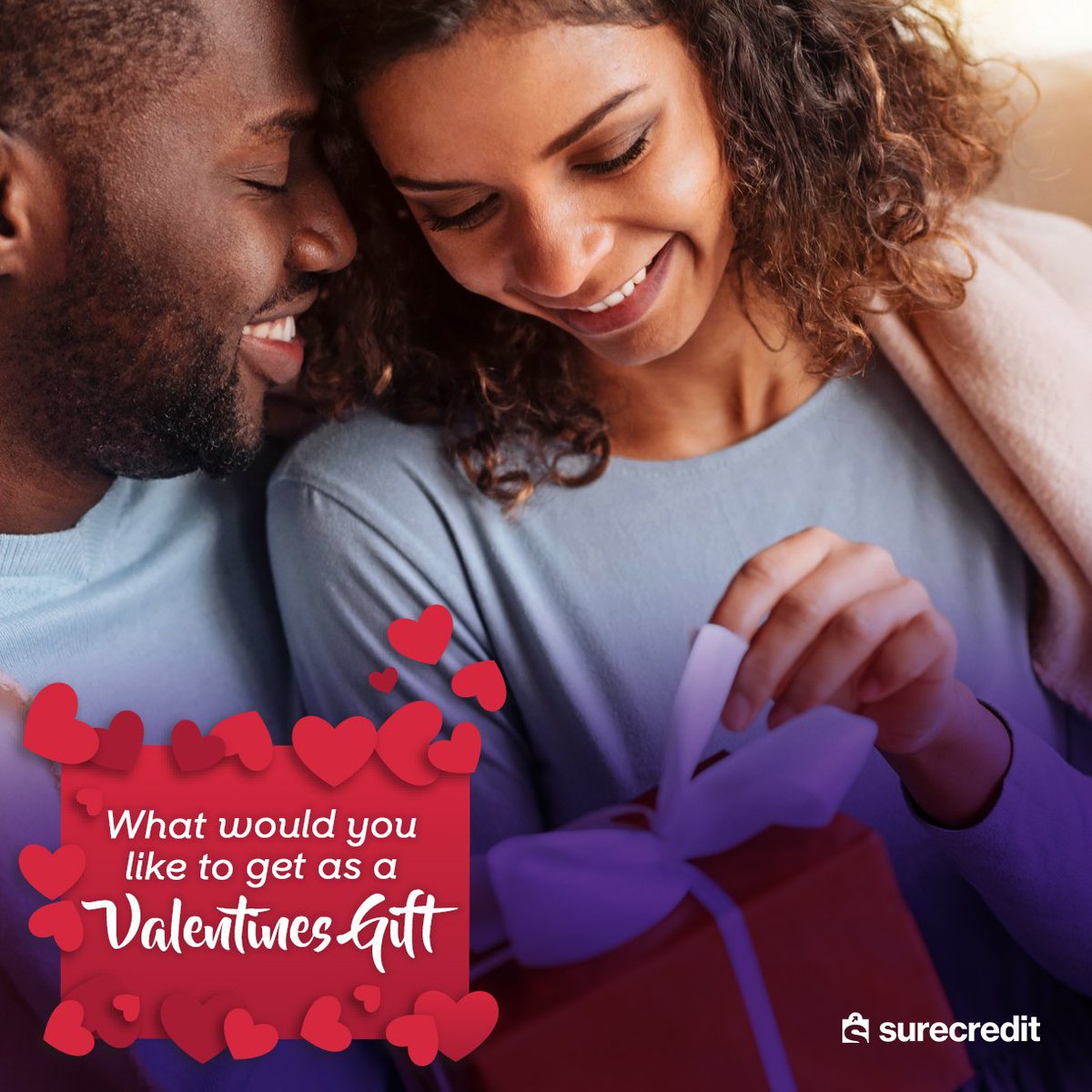 surecredit's tweet photo. If it was up to you, what would you like as val gift this year?
#ValentineGift #SureCredit
https://t.co/ovjCr4cYNk https://t.co/bzlvqHcuo4