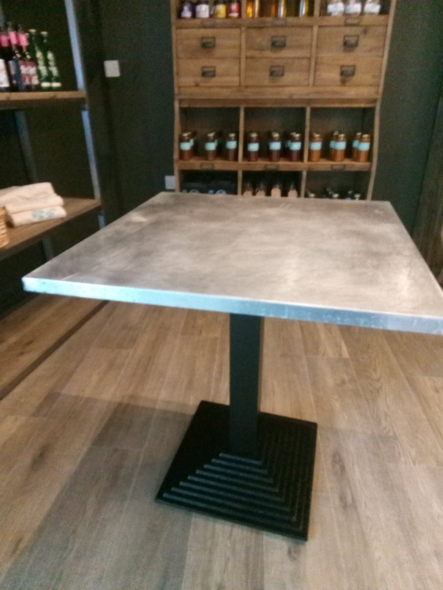 #zinctables installed at super new cafe at #greenhamcommon