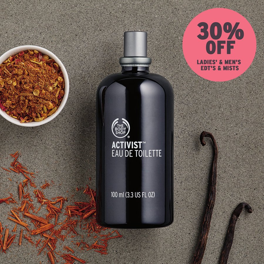 the body shop activist eau de toilette