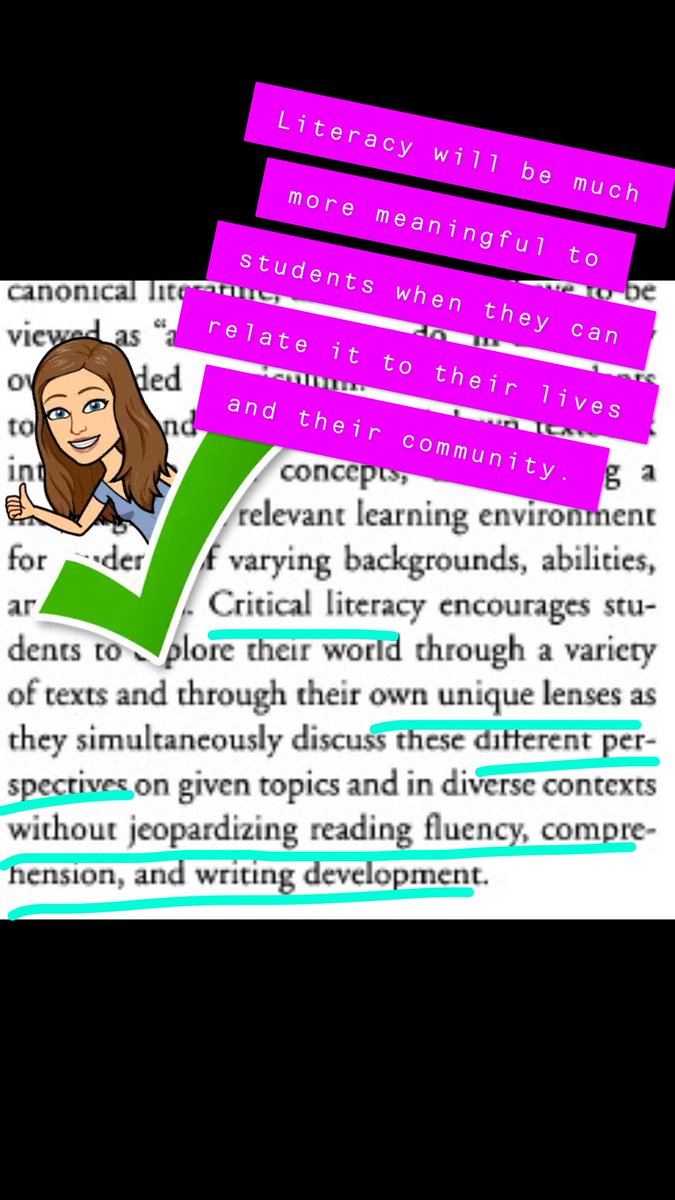 ashbates23's tweet photo. #KSUECE4410 #BooksnapWeek5
In this article, Sara Gregg discusses how to combine critics literacy with reader response and writer's workshop. I love this section about critical literacy and how it pushes students to see texts through their own eyes. https://t.co/xvSMDaSWaS
