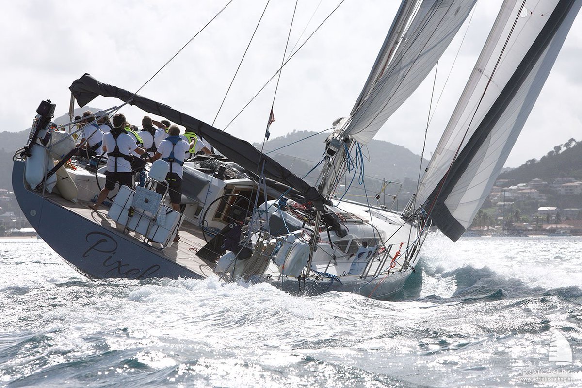 sailingadria's tweet image. "We must free ourselves of the hope that the sea will ever rest. We must learn to sail in high winds."
Aristotle Onassis
On the photo one out of nine performance sailing yachts from our fleet: MORE 55 "PIXEL".
#more55 #performanceboat #sailingyachts #sailing #wind #as #adriatic