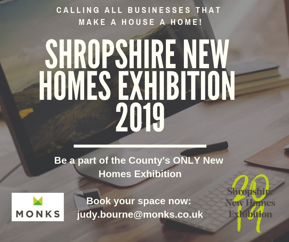 BOLDER, BIGGER and BETTER than ever before The Shropshire New Homes Exhibition is set to rock #Shropshire once more this April! We are looking for businesses that contribute to turning a #house into a #home to be a part of this years bumper Show Pls RT
#Shropshirenewhomesexpo
