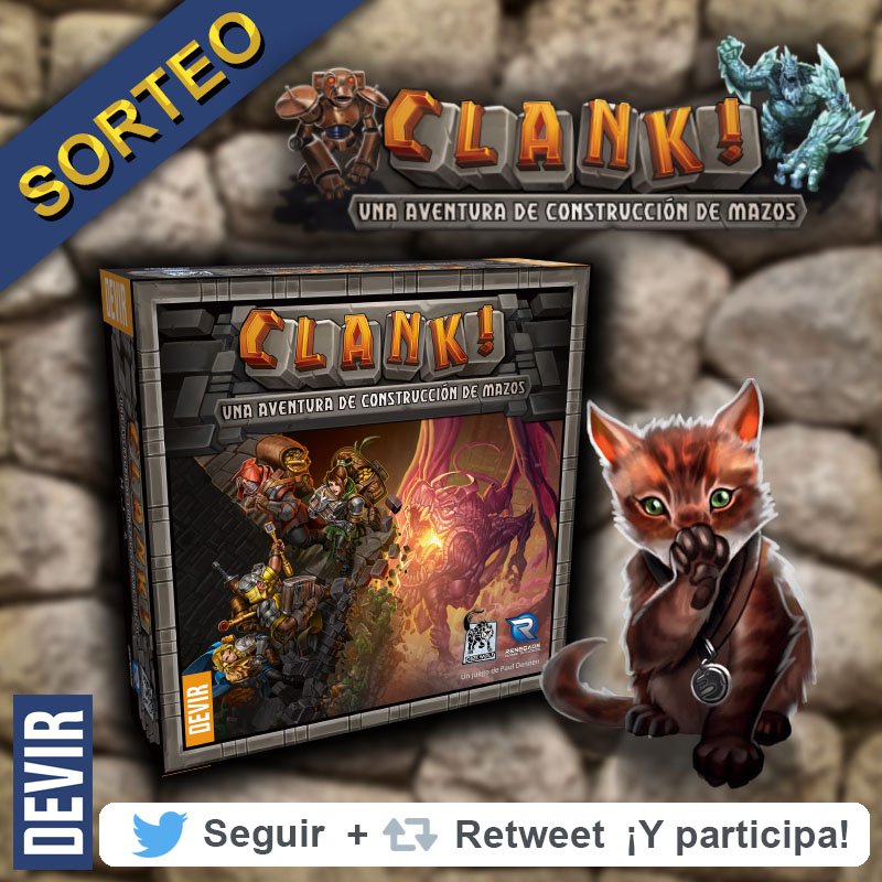 DevirIberia's tweet photo. ¡ATENCIÓN SORTEO! Clank! está a punto de llegar a tiendas. Sorteamos un ejemplar entre todos nuestros seguidores que hagan RT hasta el domingo 10/02 a las 23.59h. ¡Mucha suerte, saqueadores! https://t.co/Dtu2SOCrOU
