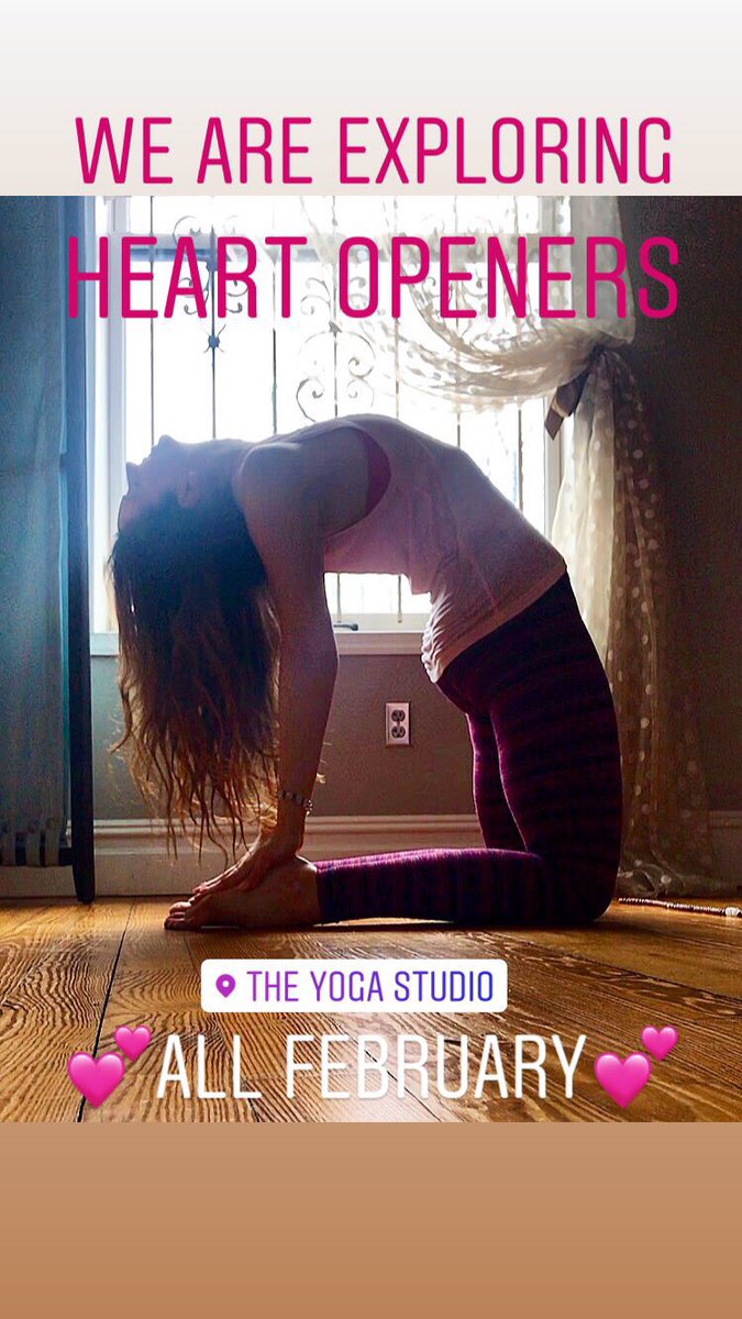 HealingInspired's tweet photo. Get ready to explore heart-openers with me all month! 💓 #yoga #openheart https://t.co/DHHmXzXwCQ