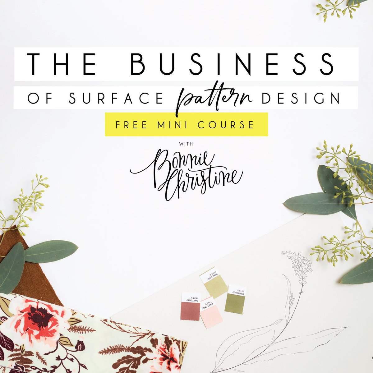 natdreamerblog's tweet image. Ever wanted to learn the business of Surface Pattern Design? Don’t miss this FREE course being offered by the brilliant Bonnie Christine in the run up to her fantastic IMMERSION course. Link in Bio to sign up now!🌿