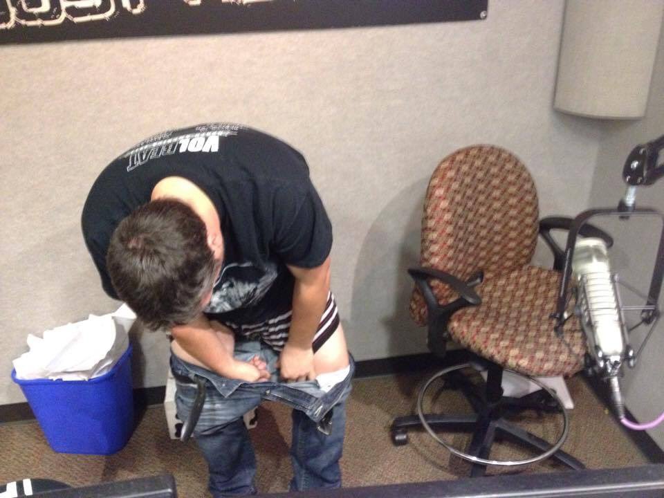 DWING9's tweet photo. @StansburyShow @Fantone we know what shenanigans go on in the studio ! 😂 #gayestshowincanton #dpics https://t.co/iJHUDhxmXr