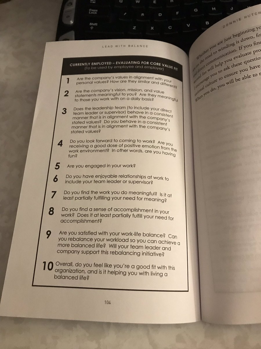 aerroTpalm's tweet photo. Evaluate work with balance and find that core fit that drives you to deeper happiness and success. Leadership sets the tone for culture within an organization. #corevalues #alignment #leadwithbalance #Readmorein2019 https://t.co/n0m5tC09dJ