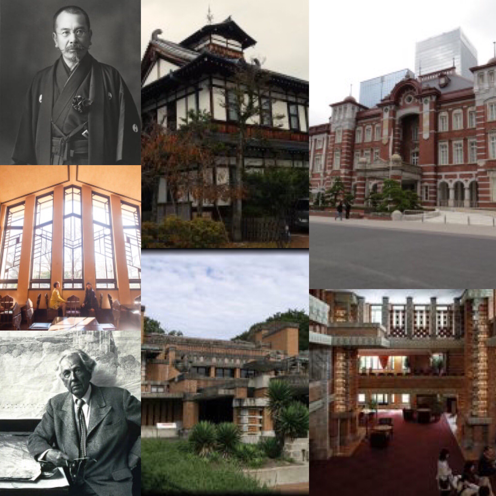 Rin 凛 私の尊敬している近代建築家 辰野金吾 と フランクロイドライト 日本近代建築 に大きな功績を残している 別垢で説明したがこちらも貼り付けておく 日本近代建築で辰野金吾氏は赤煉瓦造りの建物が多いことで知られている フランクロイド