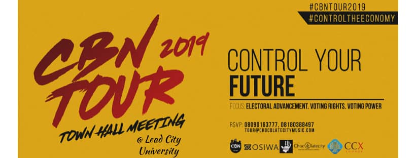 MI_Abaga's tweet image. If you are in Lead City let’s link up at the Lead City Field now. I’m there waiting. Let’s have a Quick Townhall meeting on Controlling our Future! Excited to meet every single one of you! #CBNTour2019 #ControlTheEconomy

Sponsored by OSIWA