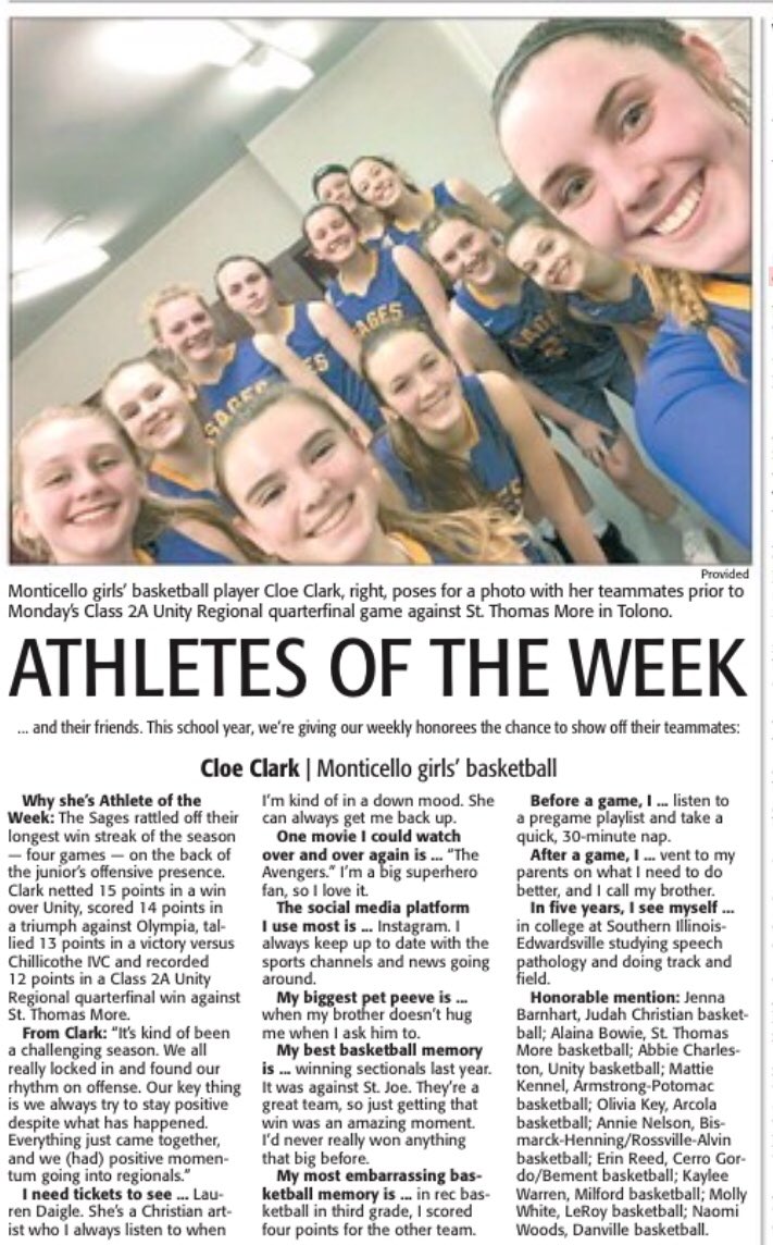 SagesAthletics's tweet photo. Congratulations to @GirlsSages Cloe Clark for being named @ngpreps Athlete of the Week! #GoSages https://t.co/WHd3DvYmBf