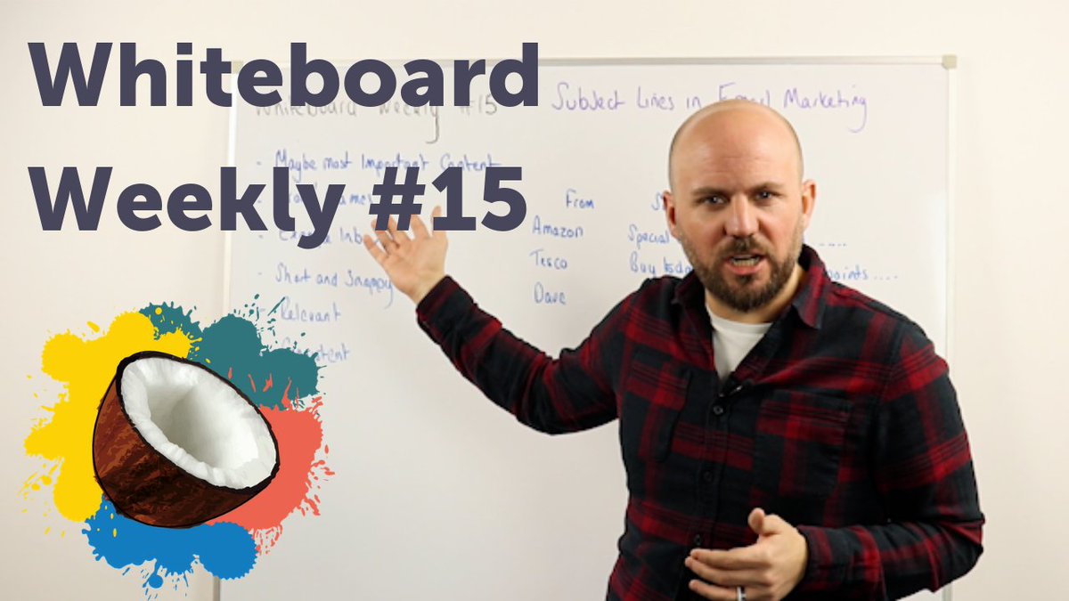 coco_franchise's tweet photo. Whiteboard Weekly #15 is here! @adslovelock talks us through subject lines in #EmailMarketing 💻

To watch the full video, click the link here 👉👉 https://t.co/v9L9mwItLI

#whiteboardweekly https://t.co/Dg8Jwcg2zG