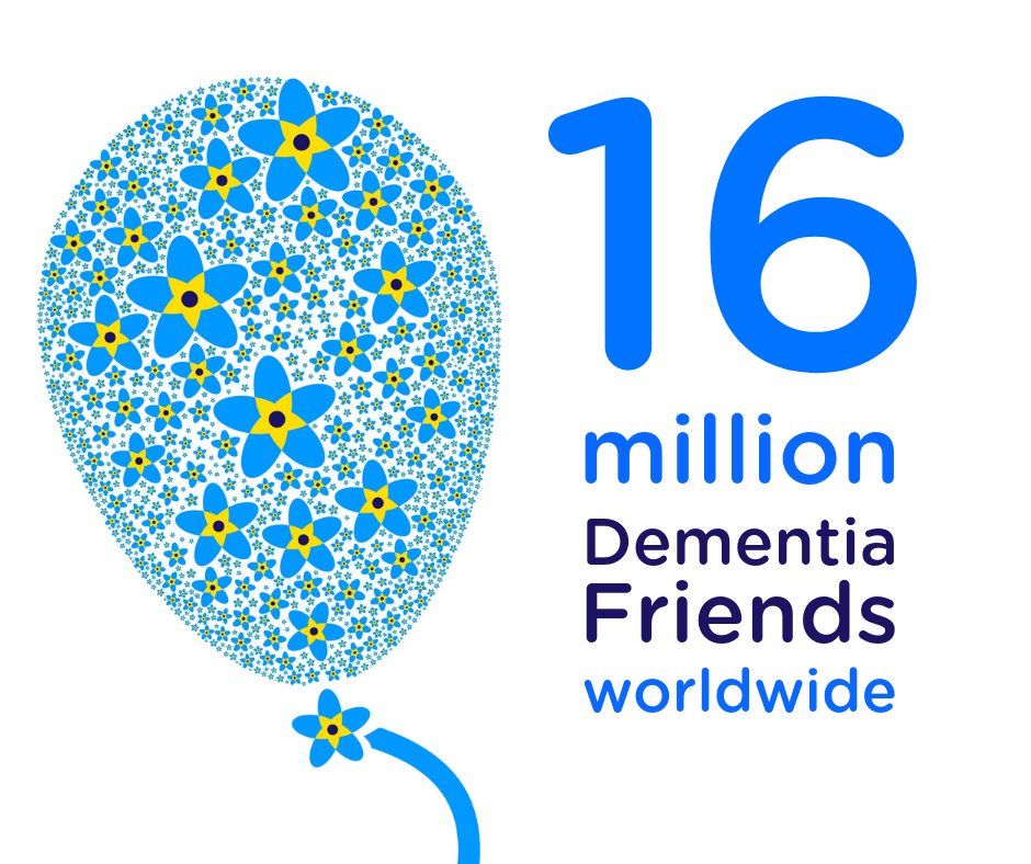 We’re pleased to be part of the Global Dementia Friends Network which has now collectively reached 16 million <a href="/DementiaFriends/">Dementia Friends</a> worldwide! 🌍

Interested in becoming a Dementia Friend in England and Wales? Find out more today: ow.ly/ieCU50kOVpA