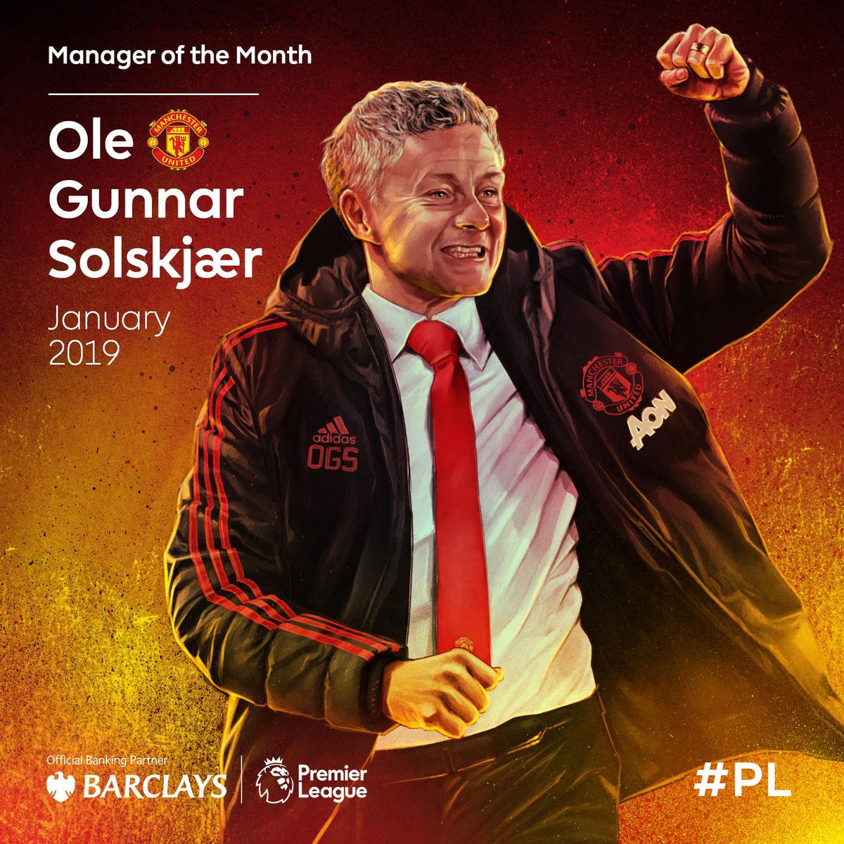 Another W for Ole Gunnar Solskjaer
Your @BarclaysFooty Manager of the Month for January
#PLAwards