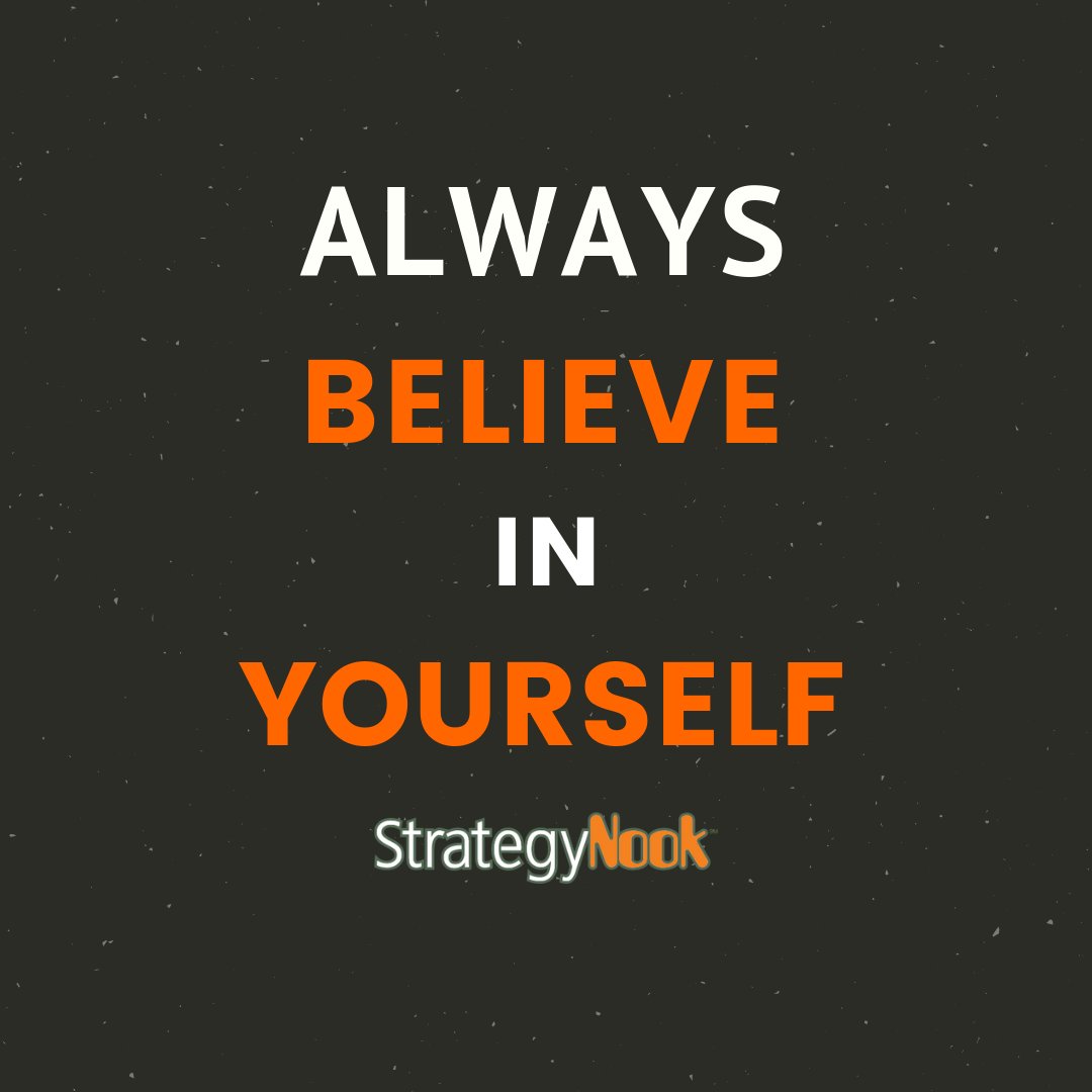 To achieve great things, be confident in your own ability to achieve. Next, surround yourself with a winning team! #FearlessFriday #AchieveYourGoals #StrategyNook