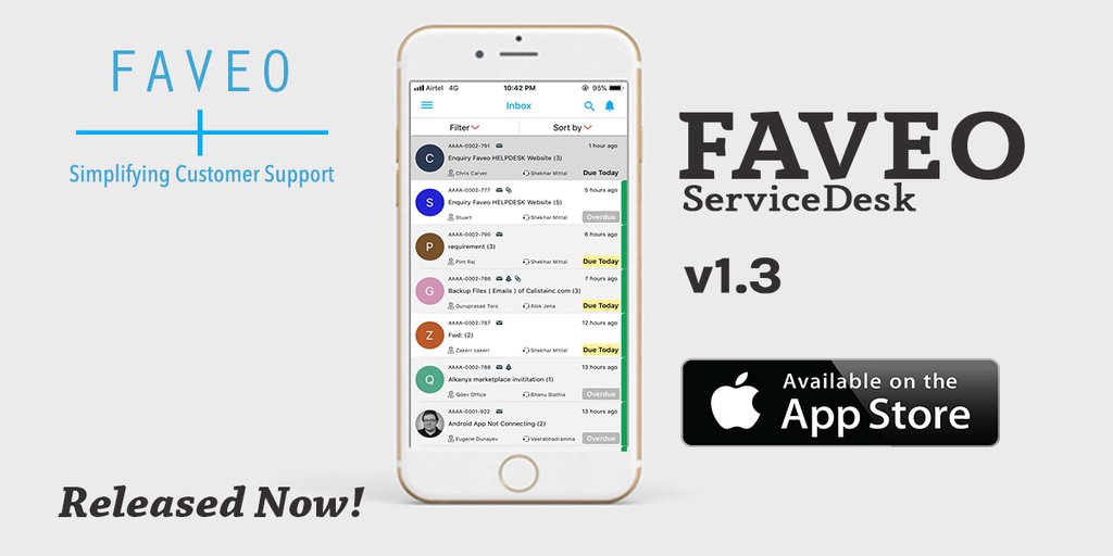 Faveo Helpdesk On Twitter Faveo Servicedesk Ios App V1 3