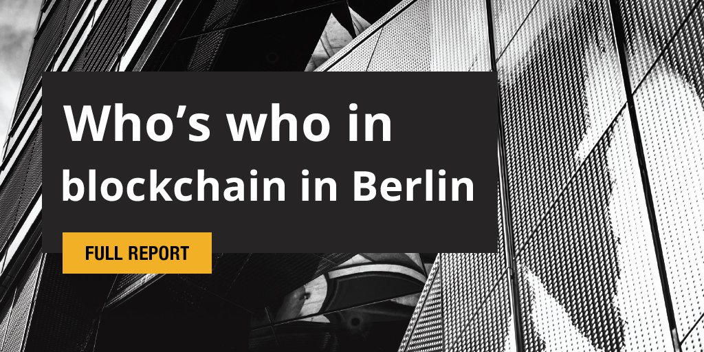 Get the only report to cover #Berlin’s #Blockchain scene over a wide range of variables: #BlockchainCompanies stats, #ICOs stats, #STOs, corporates' blockchain plans and more! bit.ly/2RHyMwX @anyledgerio @blockstate_com  <a href="/XAIN_AG/">XAIN_AG</a>  <a href="/ParityTech/">Parity Technologies</a>