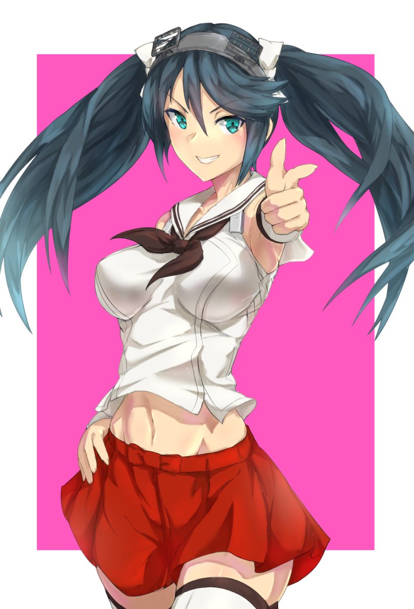 五十鈴(艦これ) 「バカね、撃ってくれってこと? 」|ツキラのイラスト