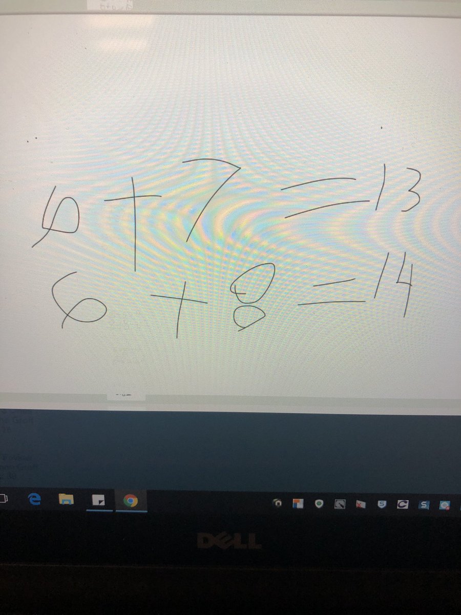 A_Groff13's tweet photo. @JACleary213 @LafayetteLions @SDoLancaster Our math lesson yesterday was working on using the doubles strategy. My firsties had great conversations about these two examples of how we use facts we know to solve other facts 😊 It was a great connection to your PD #conceptualknowledge #buildingfluencywithoutmemorization https://t.co/thqTCvT4ad