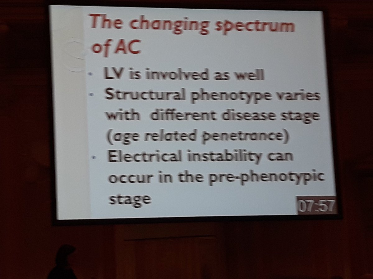 SilCastelletti's tweet photo. Prof Basso @Cipeciop1964 9th course on #cardiovascular #genetics : is there an electrical instability in #ALVC similar to that of #channelopathies ? #ARVC #Arrhythmogenic RV #cardiomyopathy #SuddenDeath #SCD #CardioTwitter @StefanoNistri @CrottiLia @enricocuz @RuggieroMango https://t.co/tJIv6prg5P
