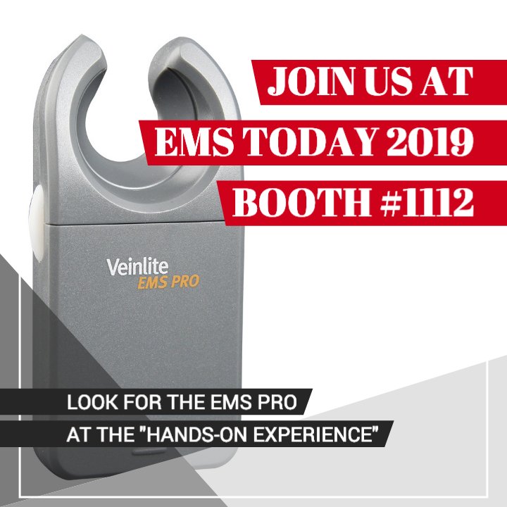 Veinlite's tweet photo. Join us at EMS TODAY 2019 - Booth #1112 and visit us at the “Hands-On Experience” lab. The Hands on Experience is an interactive learning lab where you can try and see the EMS PRO at work. See you there. Feb 20-21 #EMSToday #EMS #EMSPRO https://t.co/NjSfgAfVUq