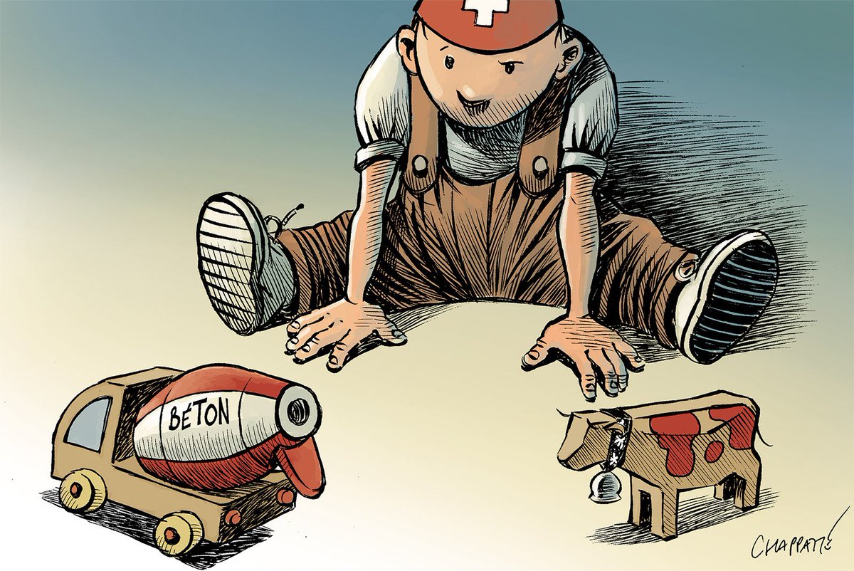 Mitage: le choix des Suisses - © Chappatte dans Le Temps​, Suisse > chappatte.com/images/11259/