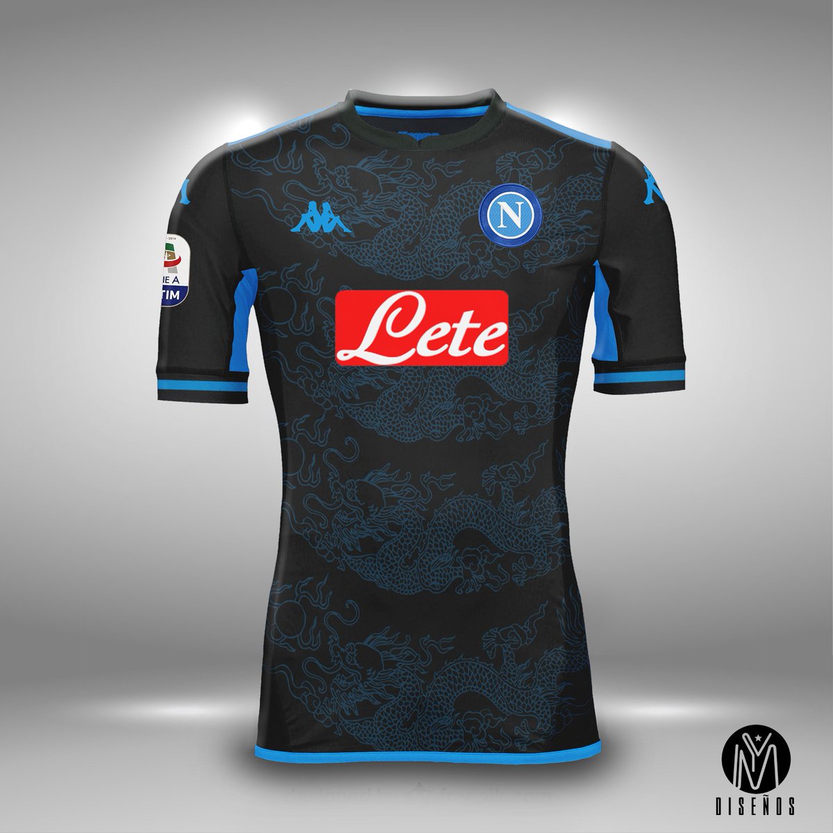 DisenosMy's tweet photo. Mi humilde aporte para #JuevesFantasy #Semana6 , camiseta alternativa @sscnapoliES basada en los tradicionales dragones chinos.

@LaCasacaBlog @marcadegol @EleteTSC https://t.co/2EB4uuqRU6
