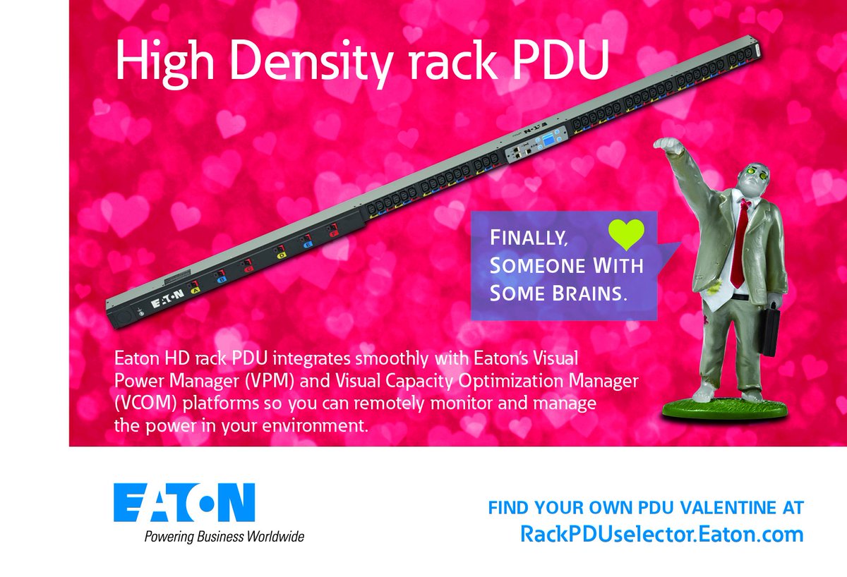 SwitchOnEaton's tweet image. Remotely monitor and manage the power in your environment with our new HD #rackPDU, which integrates smoothly with Eaton’s VPM and VCOM platforms. Find the #powerdistributionunit that’s a match for you at rackPDUselector.Eaton.com