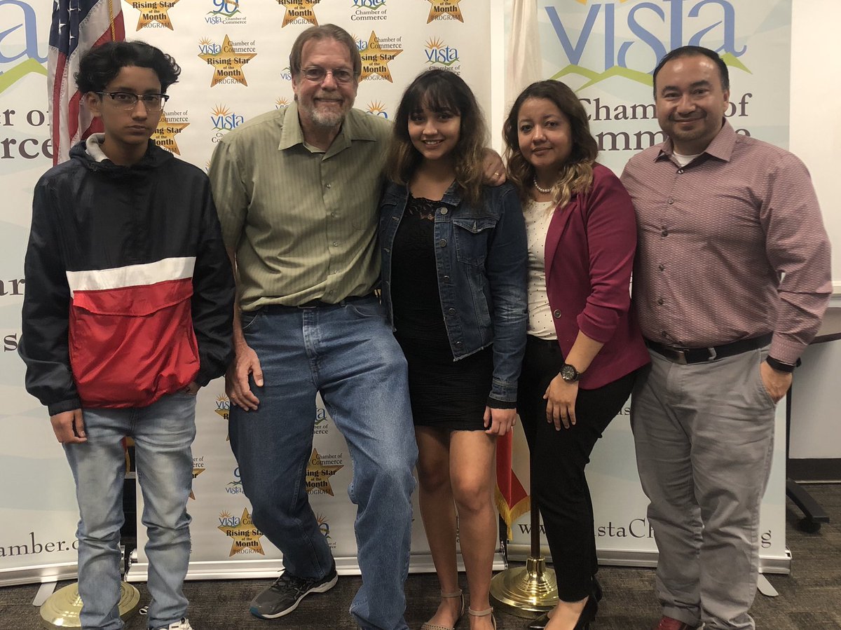 RBVHighSchool's tweet photo. Congratulations to Longhorn Wendy Hernandez, RBV’s @VistaChamber #RisingStar. Wendy is an amazing example of what it means to be a Longhorn. #ranchoIMPACT #repecttheranch https://t.co/UX7UVvRsJG