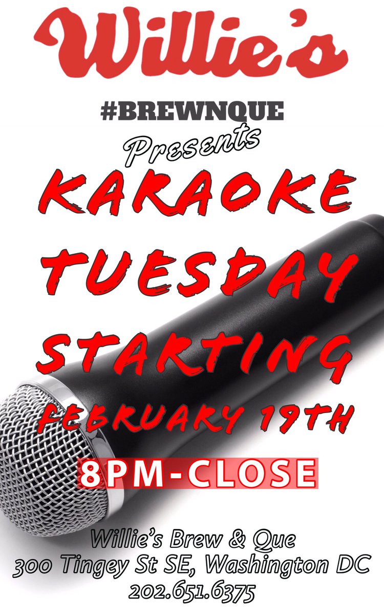 It’s official and get that singing voice ready to sing your heart out.  #karaoke #bbqdc #dceats #goingoutdc