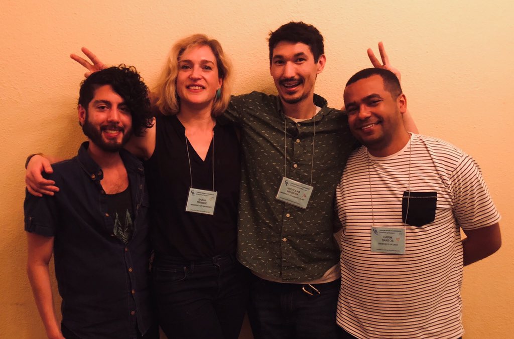 And goodbye finally from the 2019 GRS chairs Aaron Mattingly and Sarah Pringle on the left, handing over to the 2021 chairs Nicholas Moskwa and Harim Santos, on the right