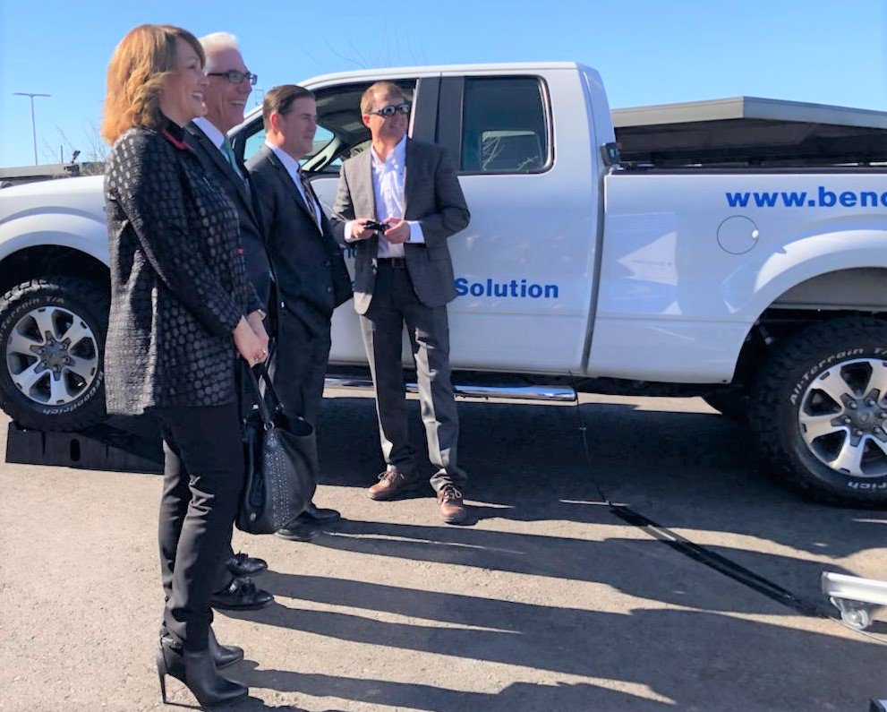 azcommerce's tweet image. #AZ&apos;s tech sector continues to boom! Congrats to innovative tech solutions provider Benchmark Electronics @BenchElec on the grand opening of its global HQ in @Tempegov! The project also brings 500 new jobs announced in 2017 to #Arizona #AZMeansBiz @GPEC @dougducey @TempeEconDev