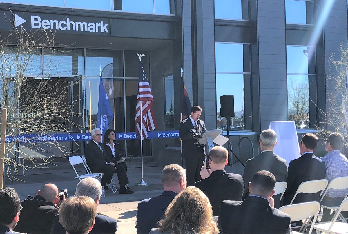 azcommerce's tweet image. #AZ&apos;s tech sector continues to boom! Congrats to innovative tech solutions provider Benchmark Electronics @BenchElec on the grand opening of its global HQ in @Tempegov! The project also brings 500 new jobs announced in 2017 to #Arizona #AZMeansBiz @GPEC @dougducey @TempeEconDev