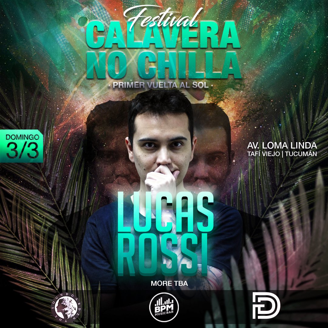 CNCFestival's tweet photo. FESTIVAL CALAVERA NO CHILLA
EDICIÓN ANIVERSARIO
Carnaval
15hs de fiesta • 8 artistas
DARIN EPSILON | LUCAS ROSSI
#DarinEpsilon #LucasRossi #Festival #FestivalCNC https://t.co/x7A8hQC3kg