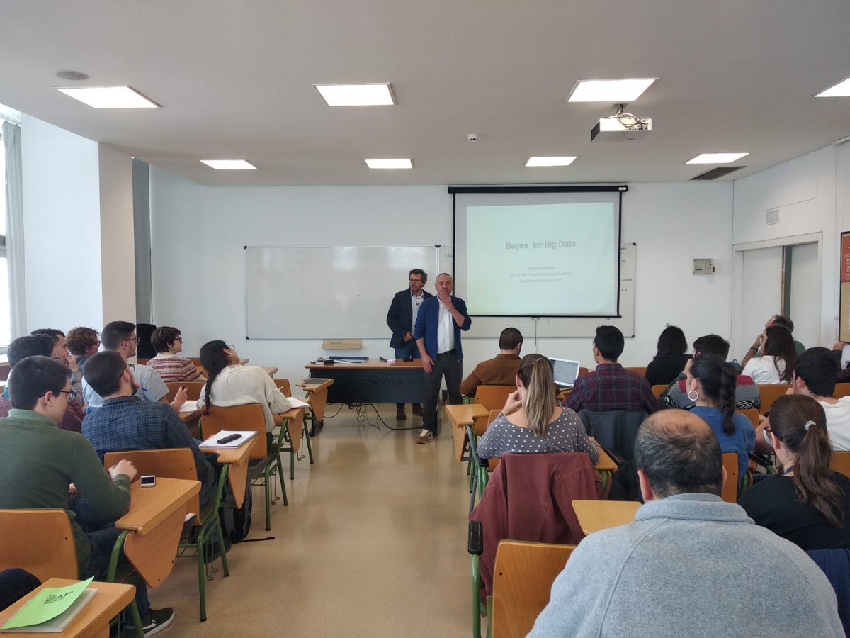 DmcUlpgc's tweet photo. Bayesian Methods and Big Data
Ponente/Speaker: Prof. David Ríos (ICMAT). https://t.co/TVCI9xyo2k