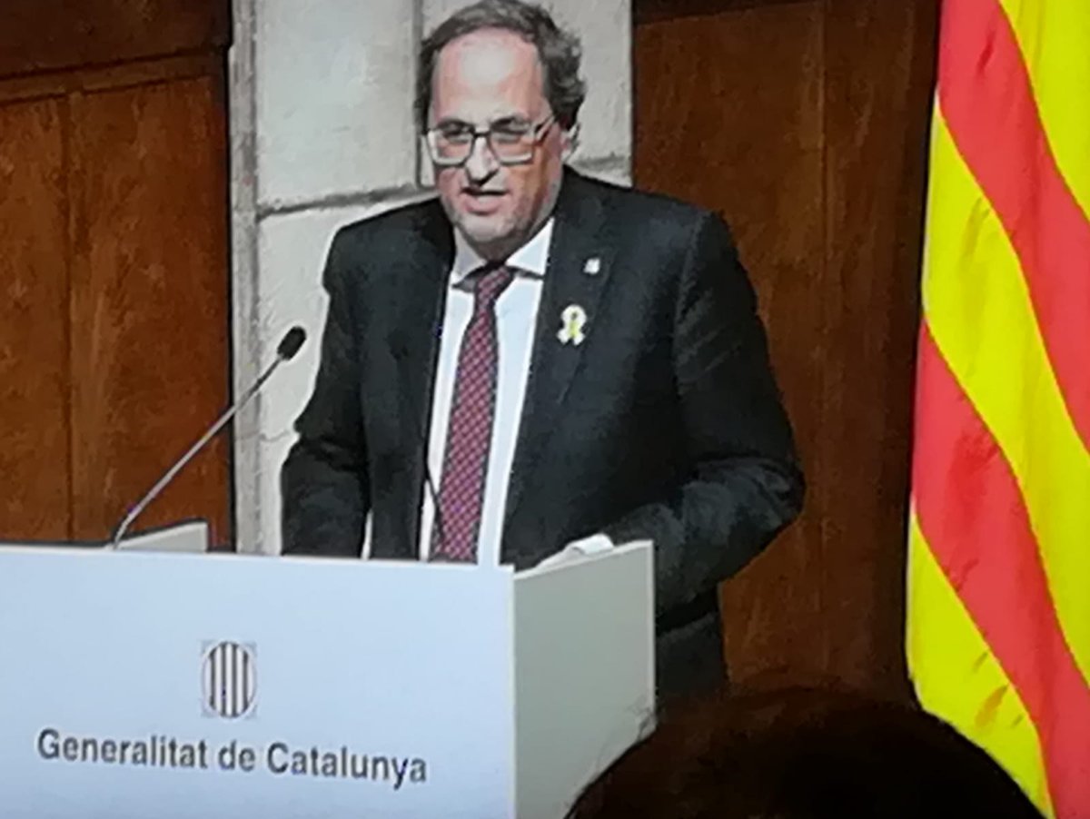 ercvall's tweet photo. El president @QuimTorraiPla ha destacat el profund compromís amb la poesia i la nostra llengua de Montserrat Abelló a la cloenda institucional de l'#AnyAbelló https://t.co/ZZiaGinrkZ