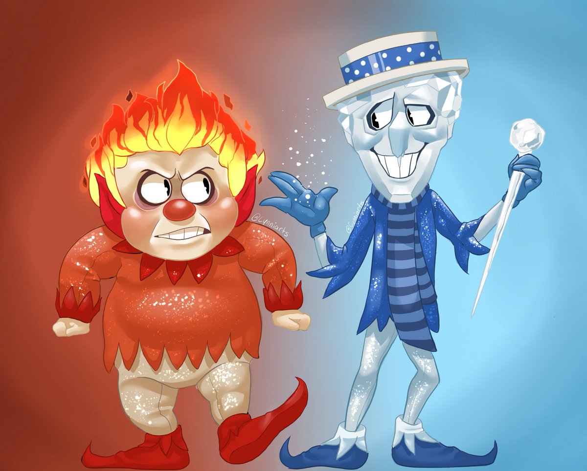 Heat Miser and Snow Miser My two favourite Christmas Rankin/Bass characters...