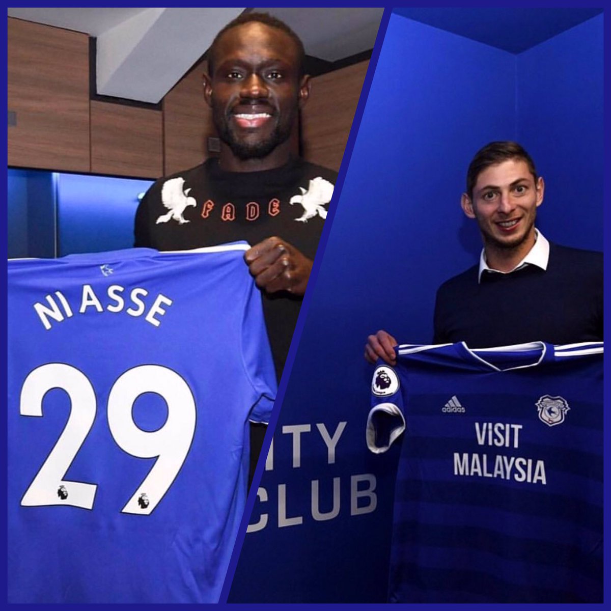niassebayeoumar's tweet photo. I would have love to share the pitch with you and score a lot of goals together for Cardiff but God has decided in another way. What a duo we could have formed? A question in which we won’t ever be able to answer!  I will do my best to score many goals for you and the club. RIP🙏🏼 https://t.co/vuuhZEmihc