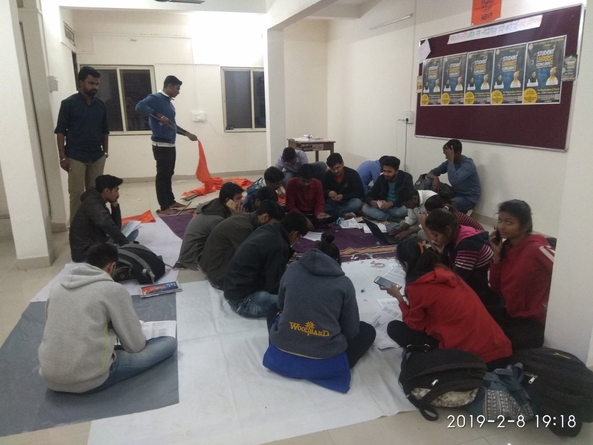misagarshelar's tweet photo. अभाविप नाशिक मे #StudentLeadersConclave की उत्साह के साथ तैयारीया । https://t.co/1SMXivJhby