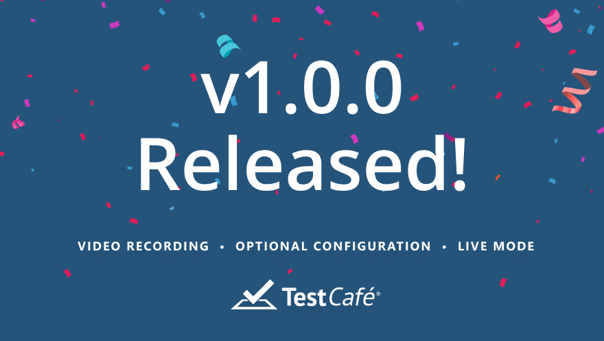 Meet TestCafe v1.0.0, our first major release that includes new features like video recording, an optional configuration file, "live mode" for rapid test development and much more! Release Notes: devexpress.github.io/testcafe/blog/…