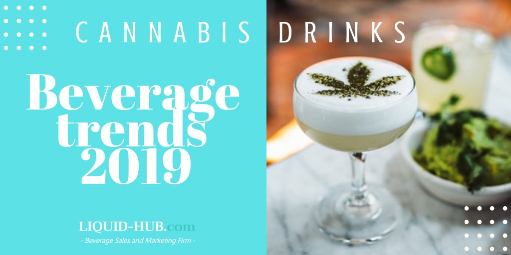 LiquidHubCom's tweet photo. #BEVERAGETRENDS2019 :
CANNABIS

As #marijuana is now legal in ten U.S. states for its healing properties, the market is expected to see a huge interest in #cannabis infused drinks.

#LiquidHubCom https://t.co/8SLfz3UWrJ
