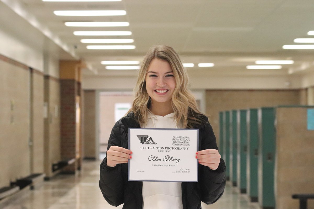 MWHSCatalyst's tweet photo. Congratulations, Chloe Ekborg @chloe_ekborg on receiving EXCELLENT for your Sports/Action Photo in the JEA Winter Contest. #WildcatPower @MWHSWiIdcats https://t.co/BPITSg2pQE