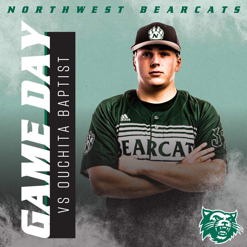 NWBearcatBSB's tweet image. It's GAME DAY! Bearcat Baseball takes on Ouachita Baptist today at 1:30 p.m. in Arkadelphia, AR.

#OABAAB

📊: bit.ly/2SzKlei