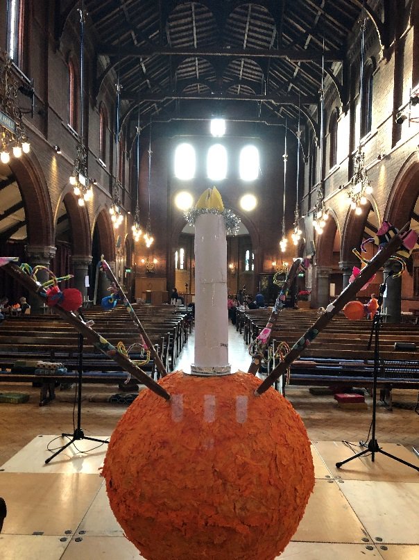 Just seen largest Christingle of the season. Thanks @StLukesSW12 @SouthwarkCofE for your support. @ChildSocChurch