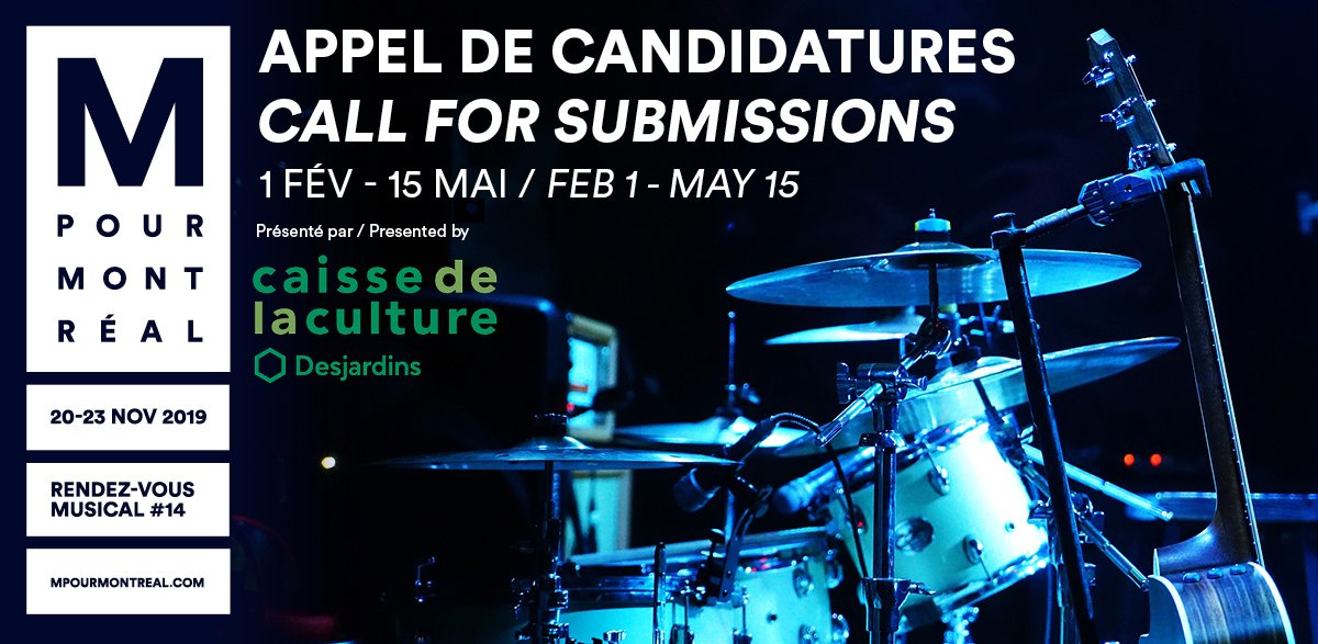 FACTORCanada's tweet image. Want to play your music in front of more than 200 music industry professionals from 20+ countries?🌍 @mformontreal has opened its showcase application! You have until May 15 to register!   More info 👉 bit.ly/2BqNyD0