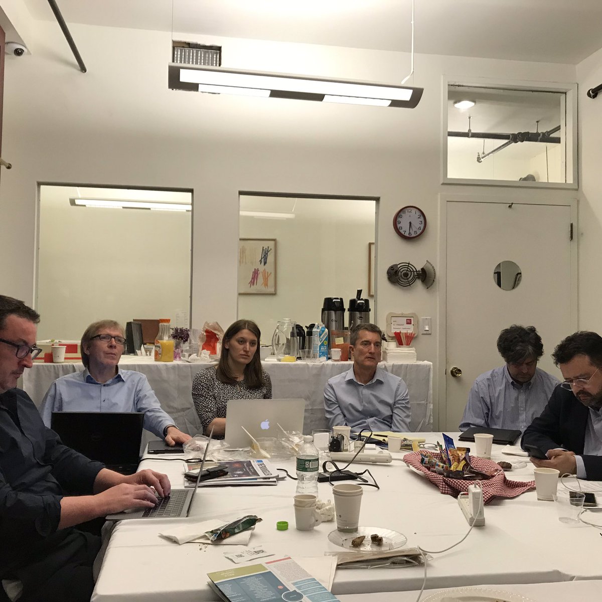 FabricePiault's tweet photo. Brainstorming in New York at the 12th international seminar of the Book Trade magazines #PubMagNet https://t.co/HcICt623Zk