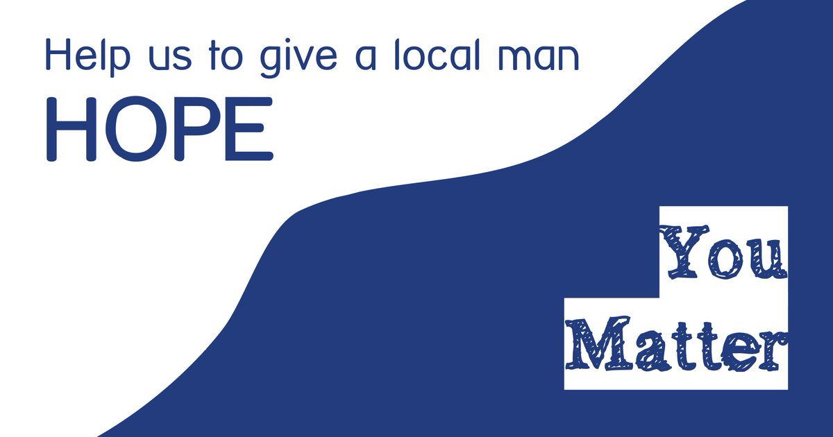 MindHEY's tweet image. Have you seen our new campaign to raise much needed funds to support local men at risk of suicide? We rely on local people like you to help us raise money and change lives. Please donate whatever you can afford today and support us to give a local man hope uk.virginmoneygiving.com/fund/youmatter