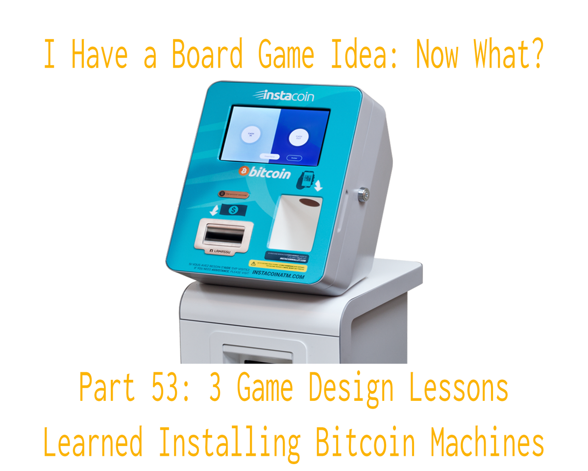 GamesbyRay's tweet photo. Earlier this week, I spent three days installing bitcoin machines.  While installing these machines, I observed three lessons that I could relate to game design, which I share for this week's blog post. https://t.co/VJd61XZw9l https://t.co/SxSJ3AYAcY