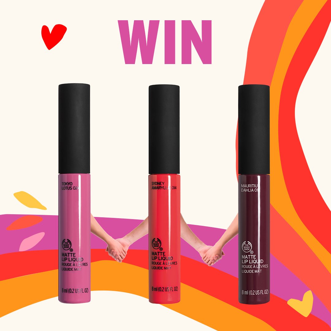 TheBodyShopIND's tweet photo. #ContestAlert-Shower some love on your lippies! Tell us what you LOVE most about yourself and take home your favourite shade of our Matte Lip Liquid.
Follow these simple steps:
1. Follow @TheBodyShopIndia on Twitter
2. Comment with the #StandUpStandOut
Contest ends in 48 hours. https://t.co/dciBFxepke